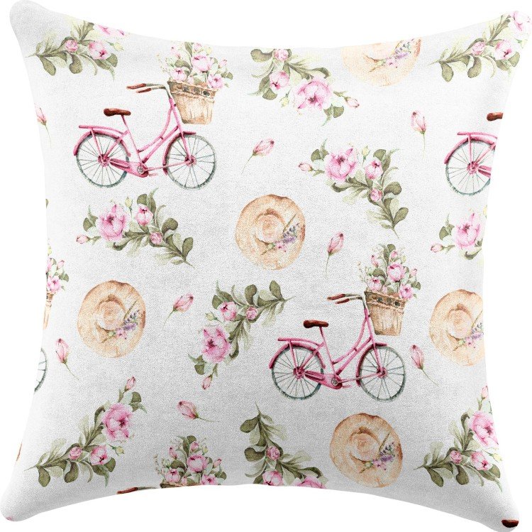 Подушка квадратная Cortin «Розовый велосипед»